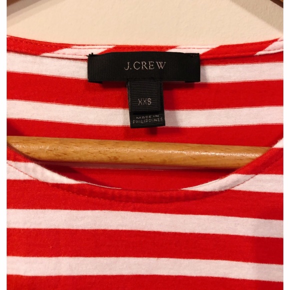 J. Crew Lace Embroidered Top In Red White Stripe - Picture 8 of 8